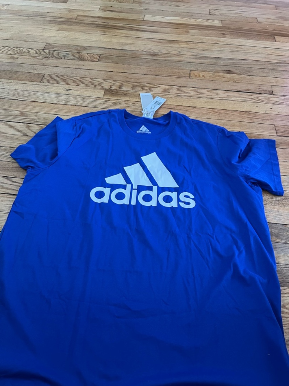 adidas Royal Blue Short Sleeve Logo Tee 2x